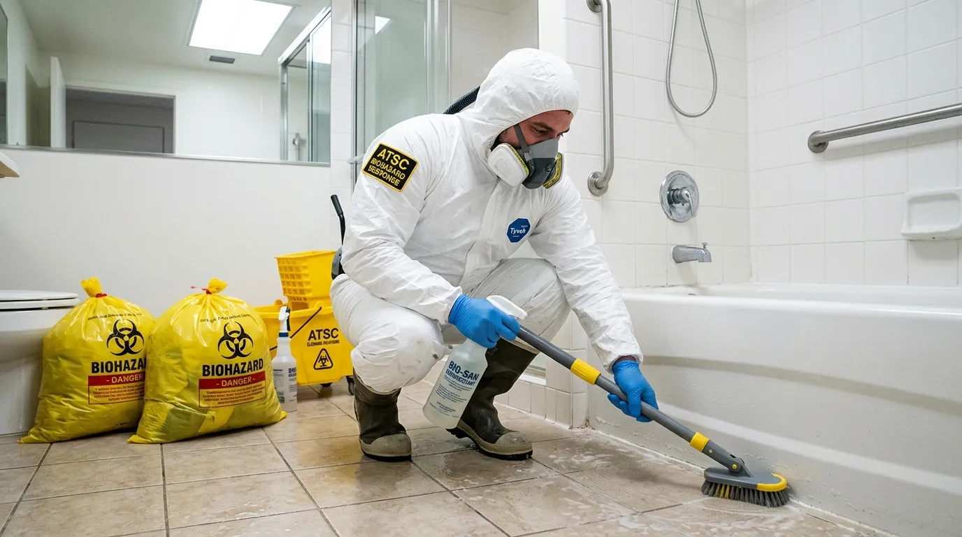 Decontamination equipment deployed for Blood Cleanup in Smithtown